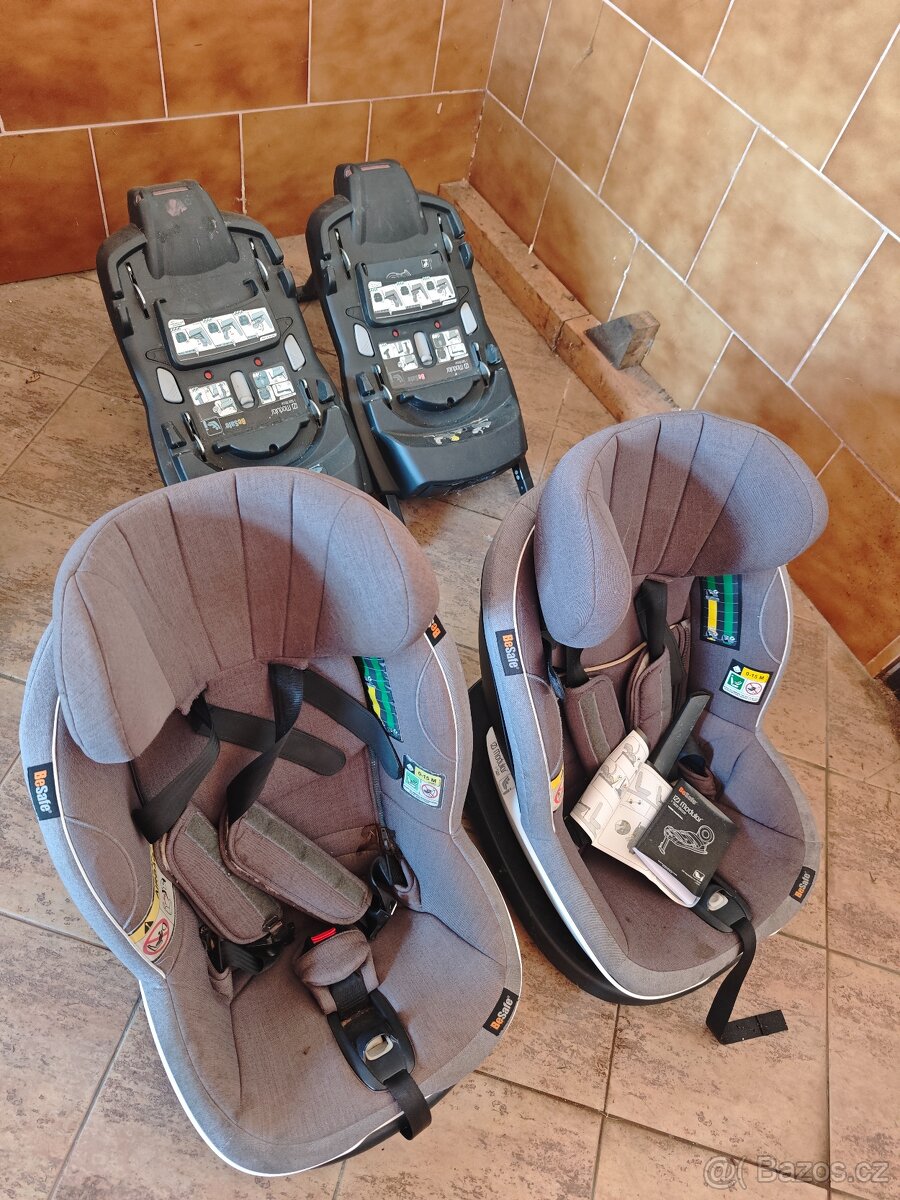 2x autosedačky BeSafe BeSafe IZI GO X1 + 2x isofix základna