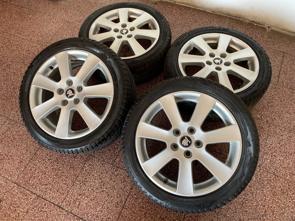 Alu kola 5x112 r18 nové zimní pneu