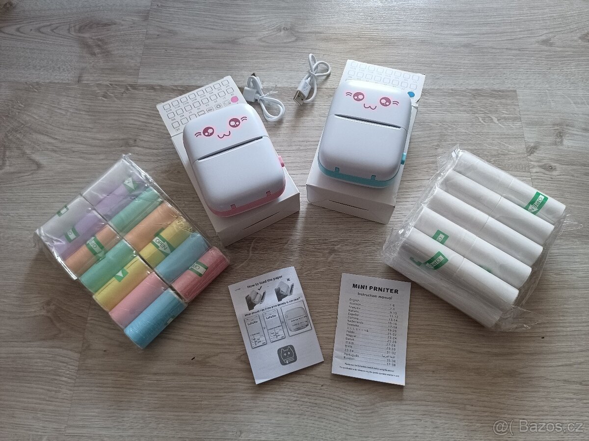 Přenosná Termální tiskárna Bluetooth Android iOS