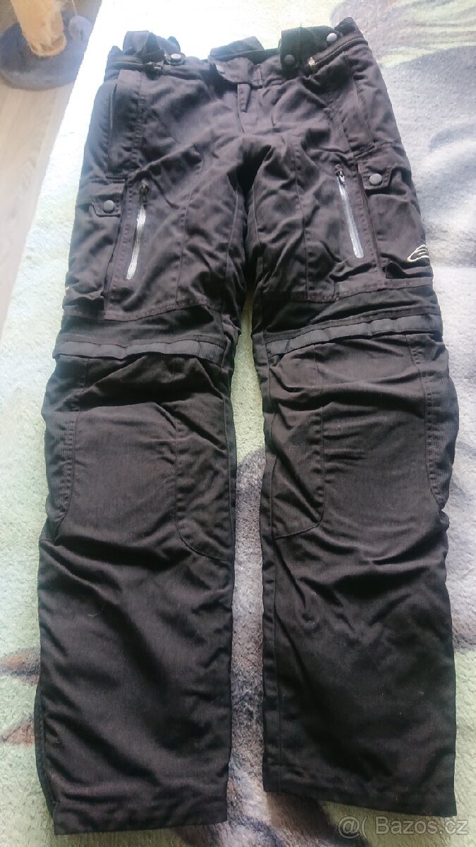 Moto kalhoty ALPINE vel. M se zimní vložkou.