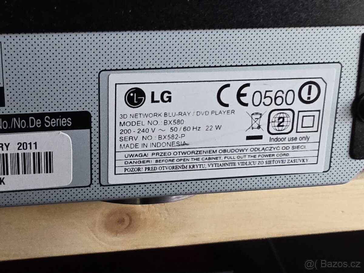 Blue ray LG Bx580