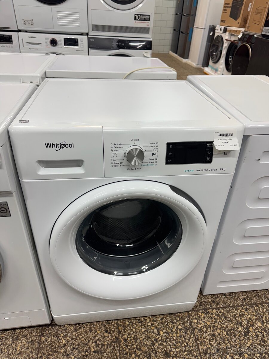 Pračka Whirlpool na 8 kg
