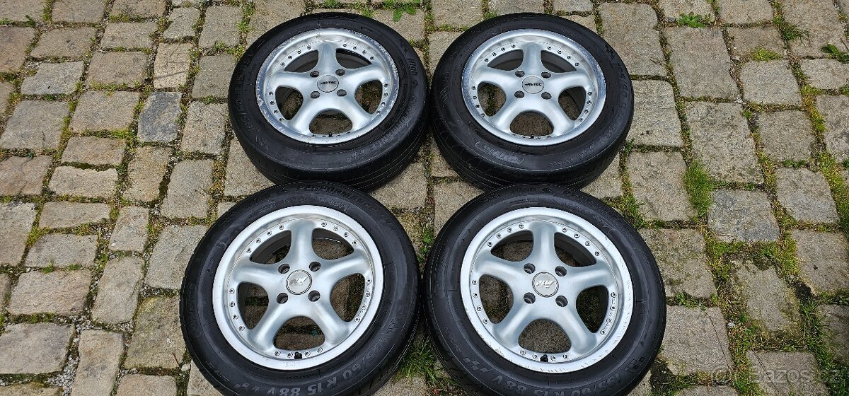 Disky s límcem EMR 15", 4x108, letní pneu 195/60/15 - pošlu