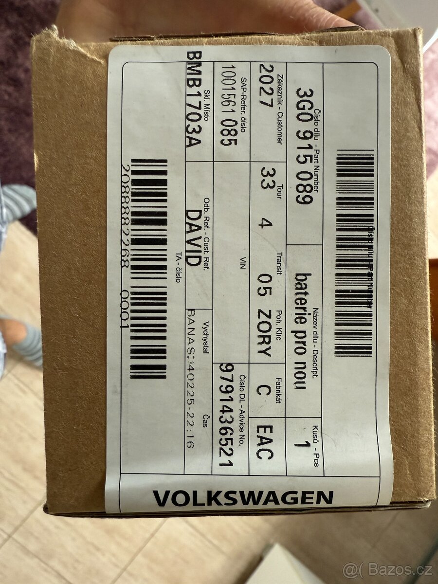 Baterie nouzového volání VW 3G0915089