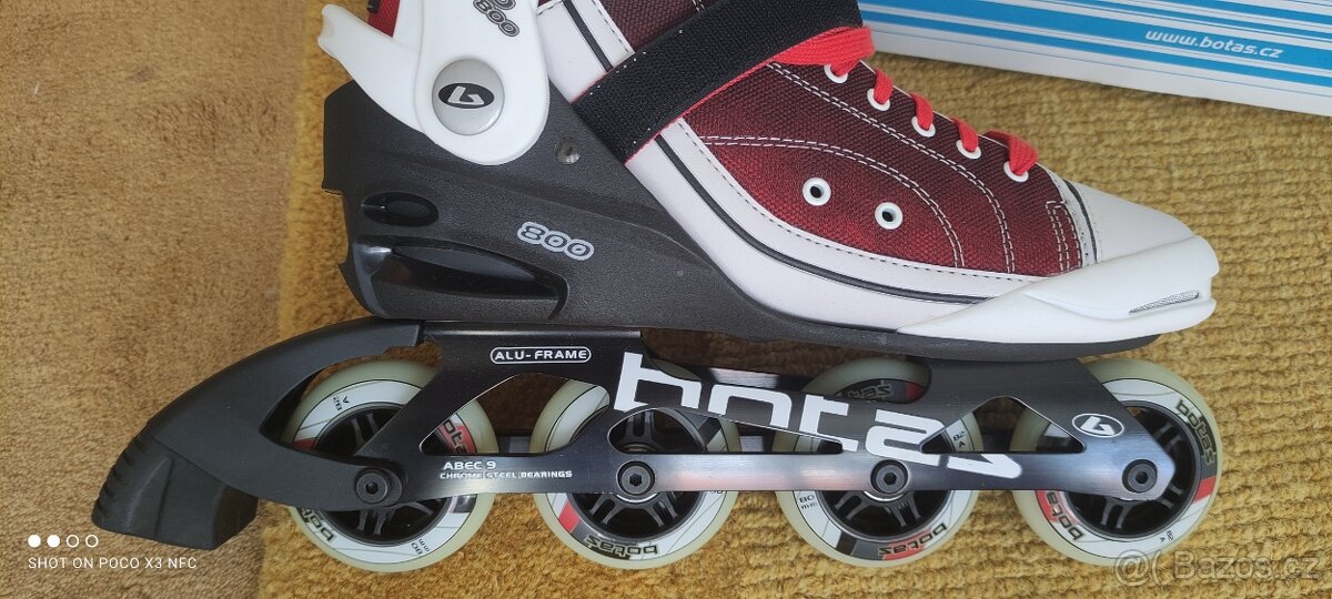 Nové nepoužité inline brusle 44