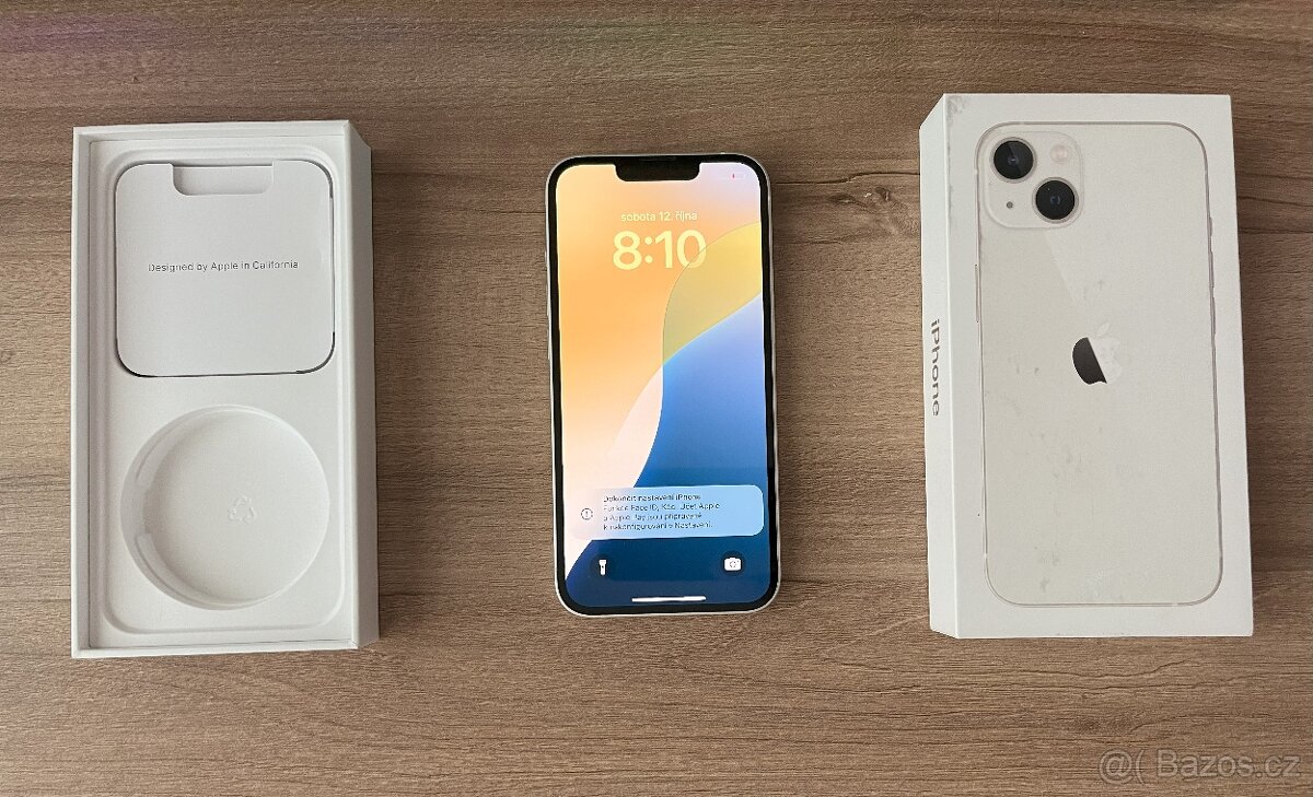 Iphone 13 128 GB Bílý - TOP STAV