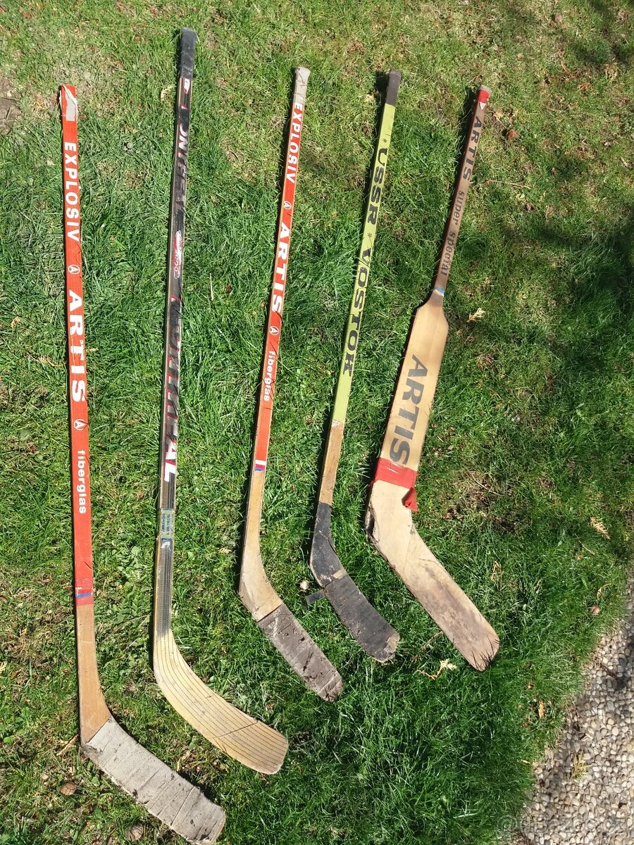 retro hokejky