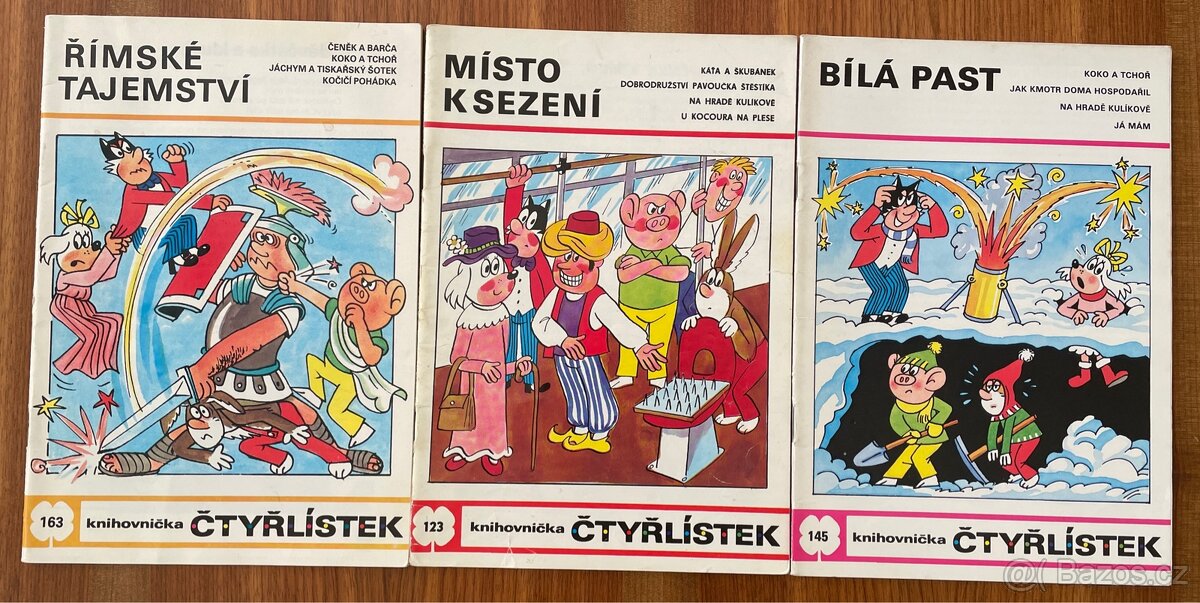Čtyřlístek 3x, 123, 145, 163