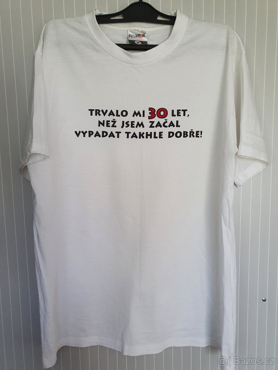 Pánské triko s potiskem 30ka
