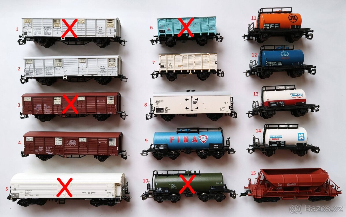 Vláčky, vagóny TT