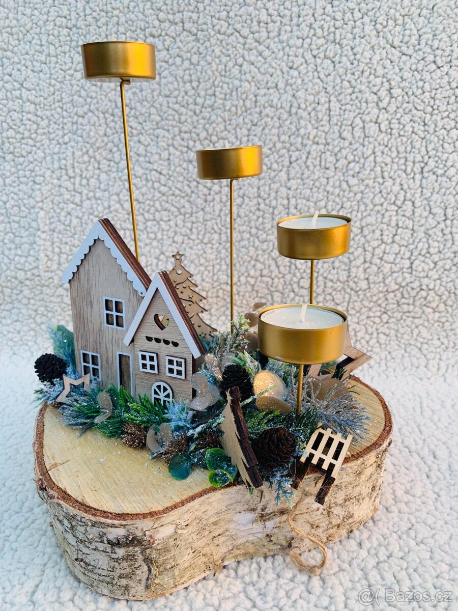 Svicen s čajovými svíčkami