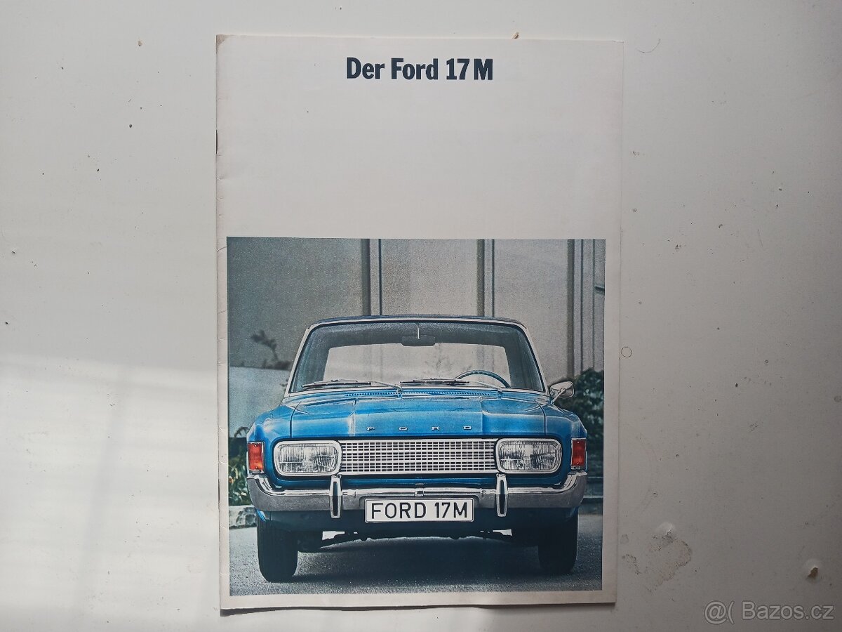 Dobové retro prospekty, manuály Ford Taunus, Cortina, Consul