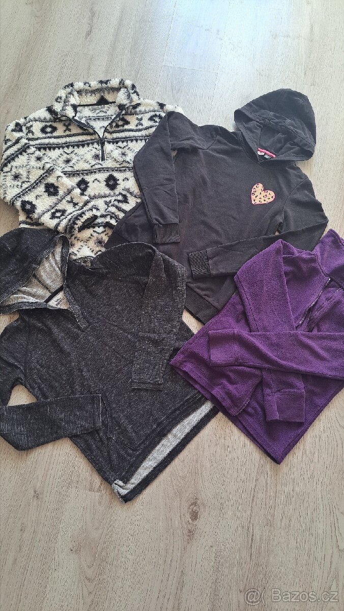 Dívčí mikiny 158-164/cena za vše