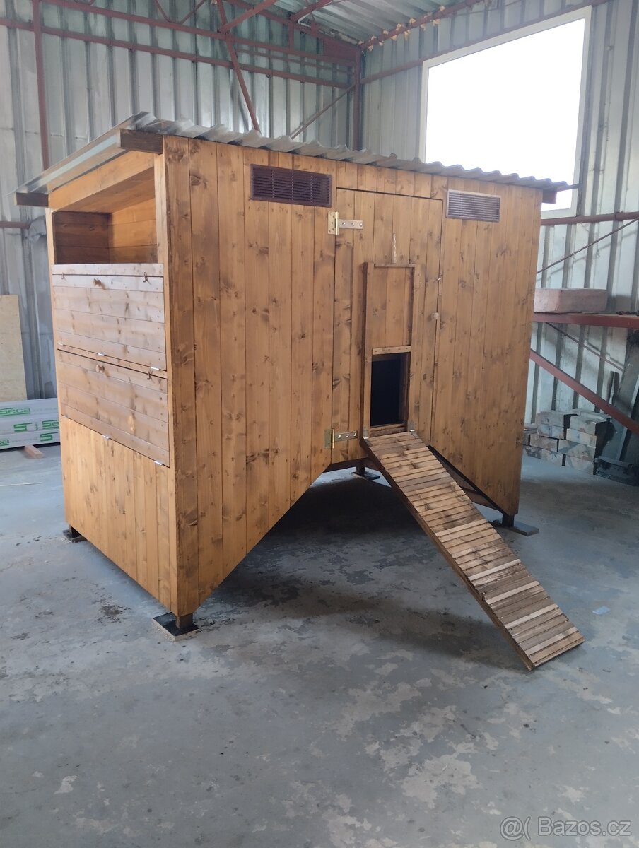 Zateplený kurník 20 až 30 slepic IHNED K ODBĚRU