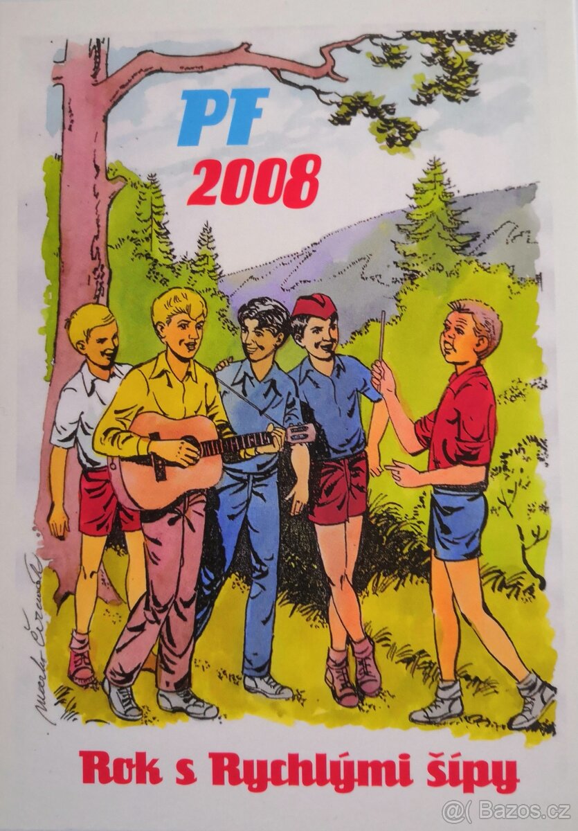 Prodám novoroční PF pohlednici RYCHLÉ ŠÍPY