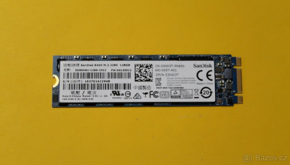 SSD disk M.2 SanDisk X400 128GB 6 GB/s SATA III NGFF