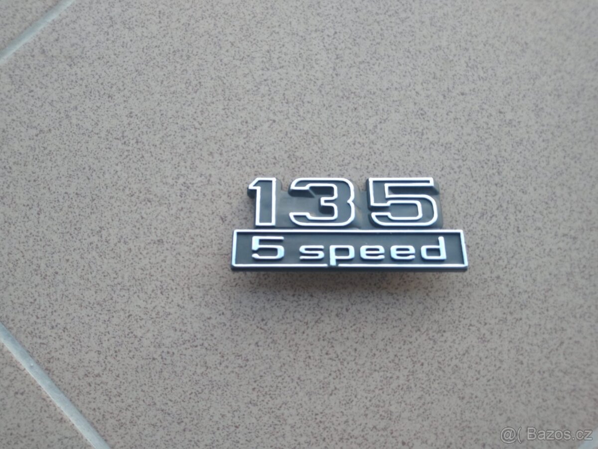 Zadní znak 135 5speed -Škoda 135Rapid