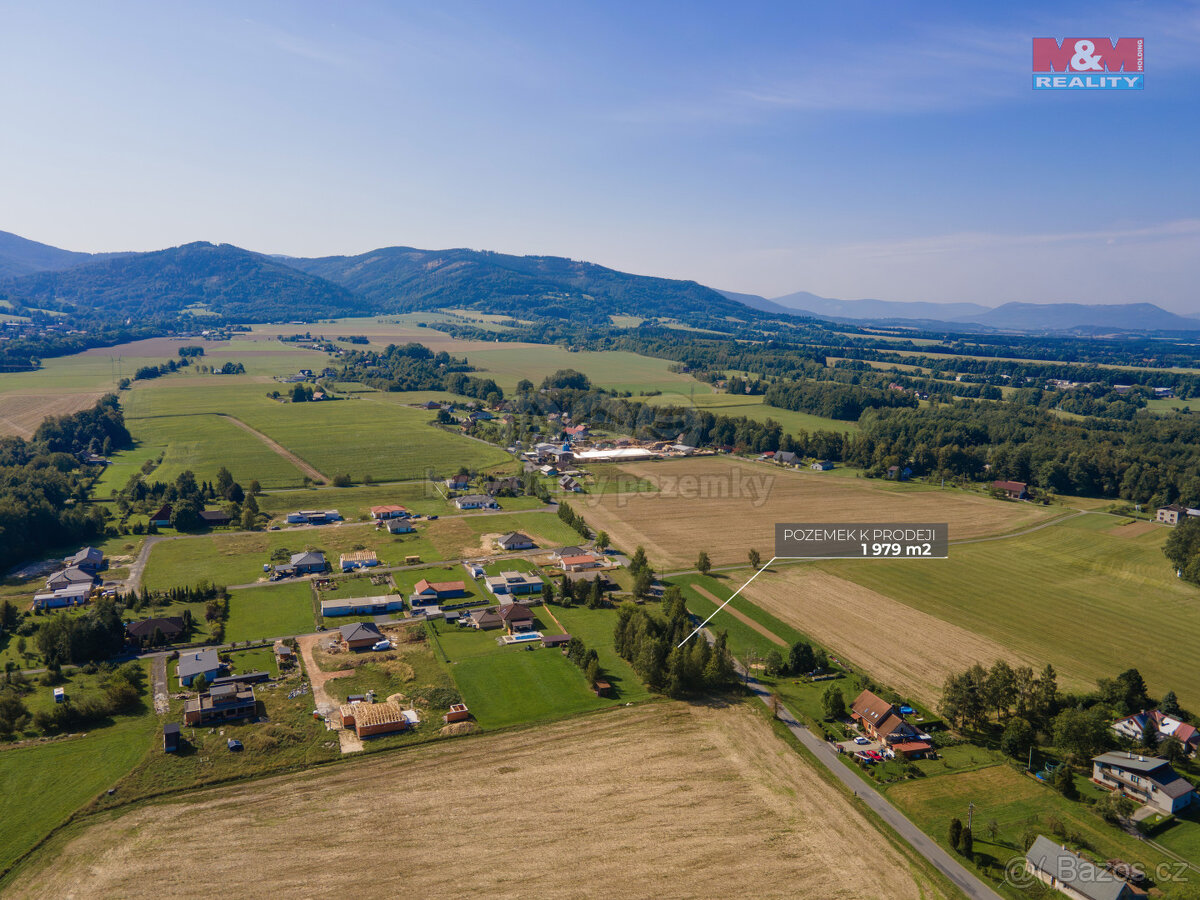 Prodej pozemku k bydlení, 1979 m2, Horní Tošanovice