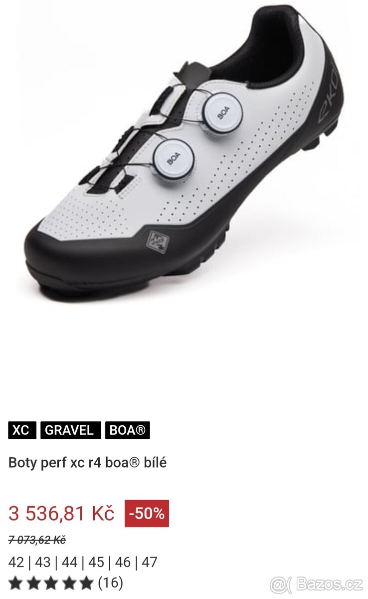 Cyklistické tretry EKOI Perf XC R4 Boa NOVÉ