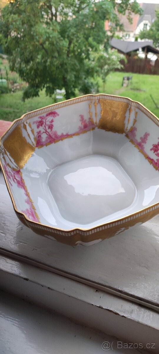 STAROŽITNÁ PORCELÁNOVÁ MÍSA, IMPERIAL PORCELAN FACTORY