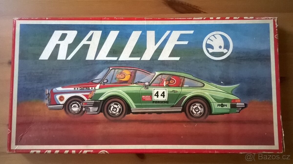 Stará stolní hra TOFA Rallye 70. léta