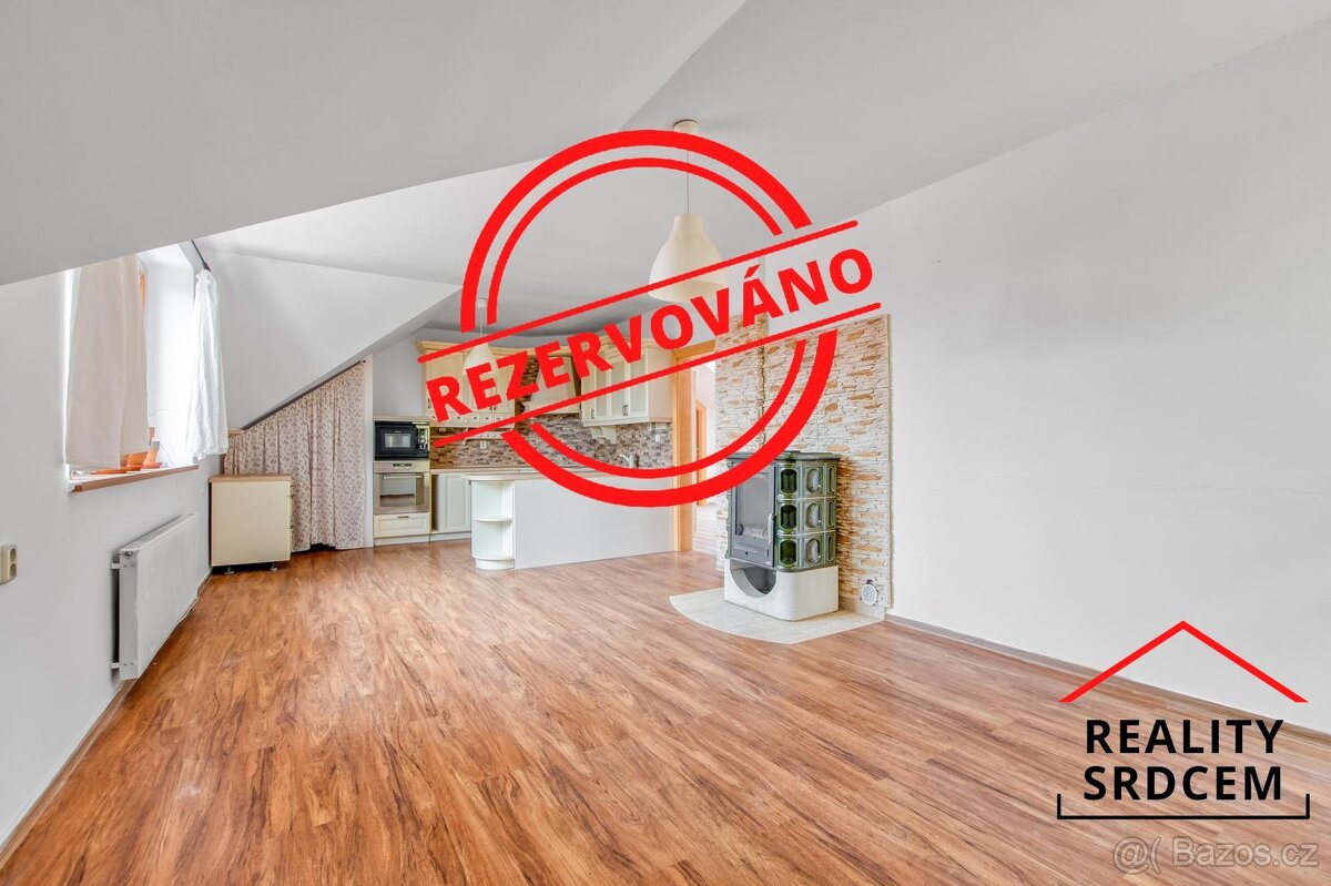 Pronájem zrekonstruovaného bytu 3+kk s pracovnou v RD, 119 m