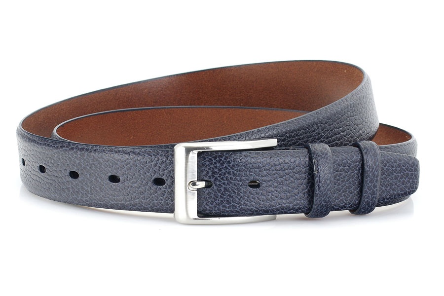 Pánský kožený opasek M3523 o šířce 3,5 cm