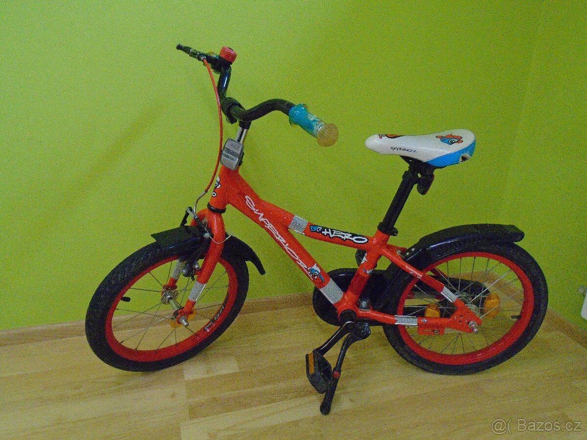 Dětské kolo SUPERIOR 16" HERO, červené