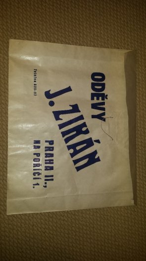 Stará reklamní taška