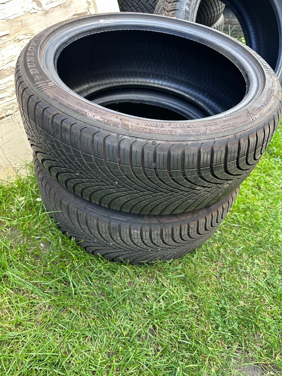 Celoroční 2ks pneu 205/45 R17 - Dunlop