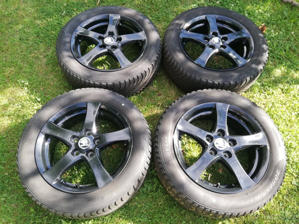 alu Škoda Octavia III zimní 205/55/16 Pirelli