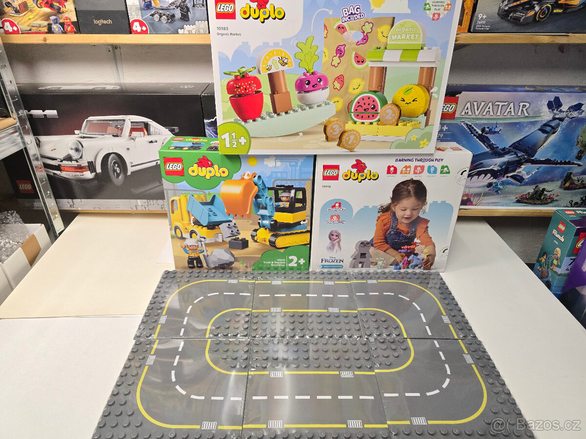 Lego Duplo + duplo silnice + mini dárek
