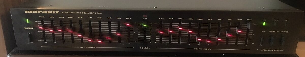 2x10 PÁSMOVÝ GRAFICKÝ EQUALIZER MARANTZ EQ 351 (1989)
