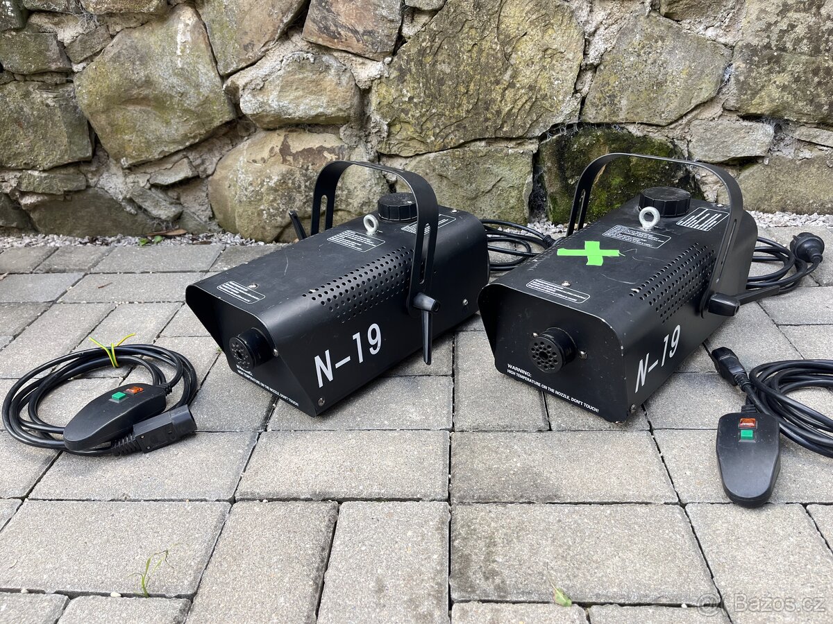 2x Fog Machine Eurolite N-19 černý