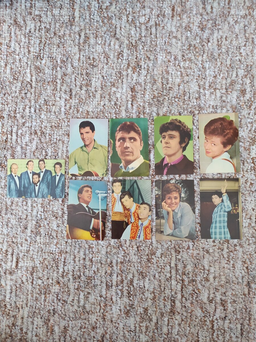 Retro kartičky ze žvýkaček