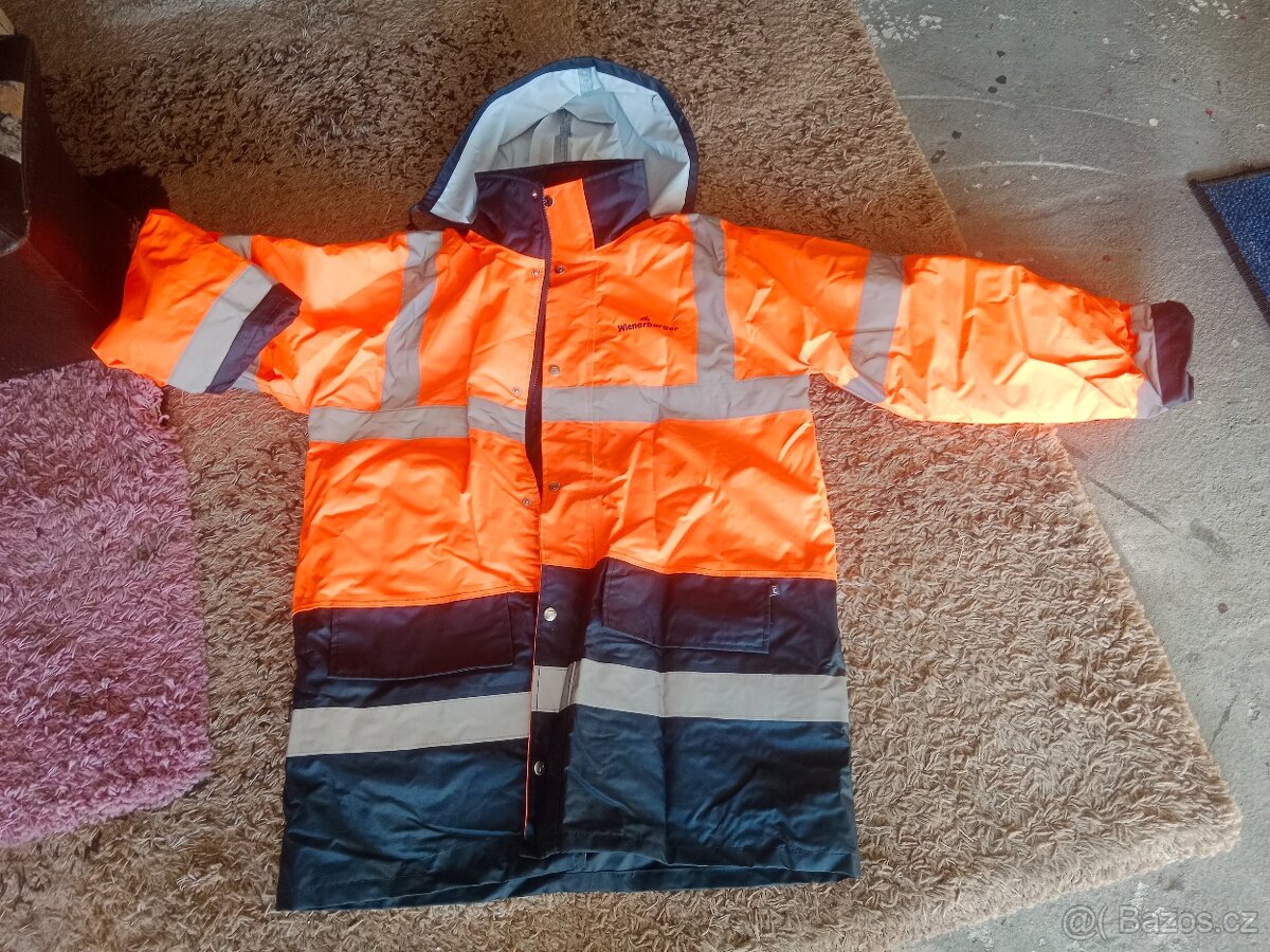 Zimní pracovní bunda, reflexní