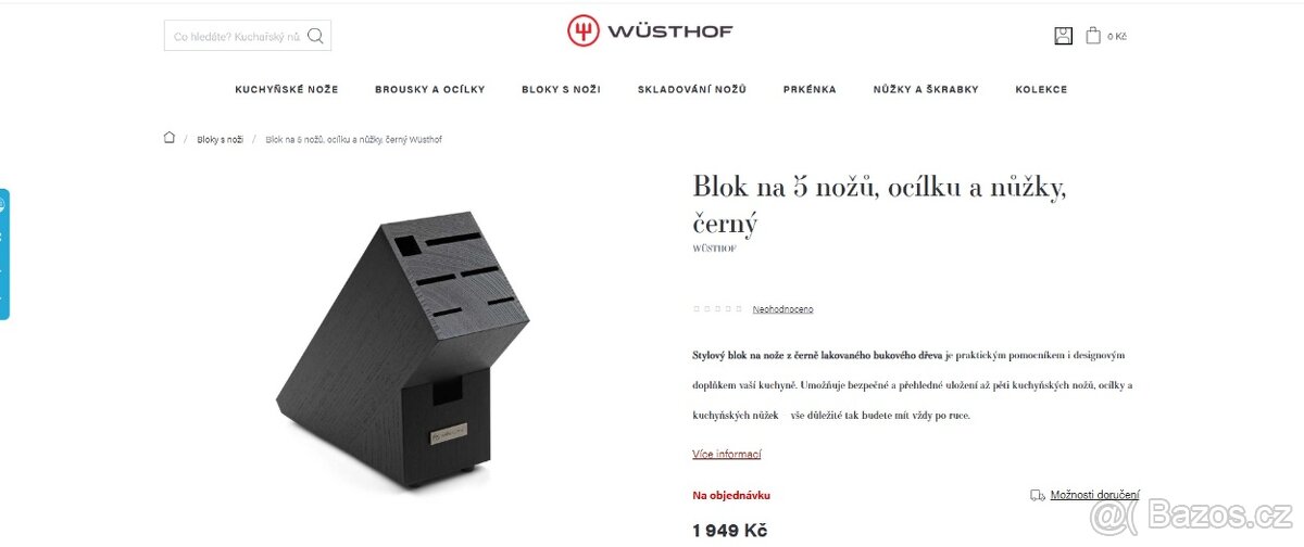 Blok na 5 nožů Wüsthof