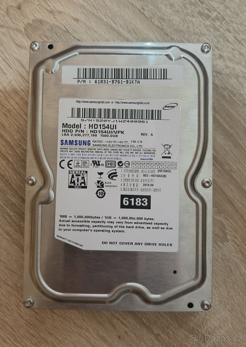 Disk Samsung F2 1,5TB, 32MB, 5400rp (HD154UI)