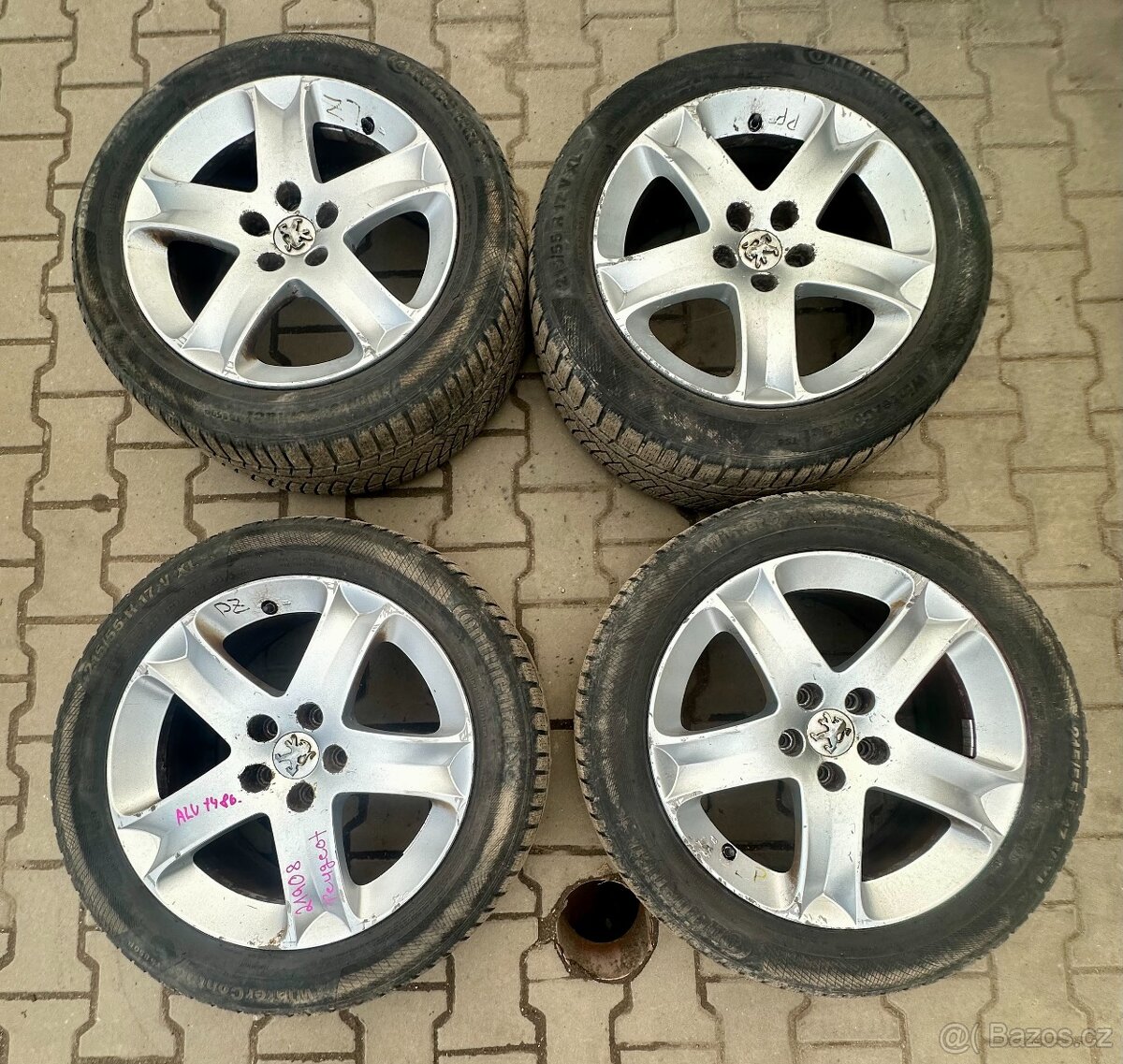 Prodám ALU kola Peugeot č. 1486