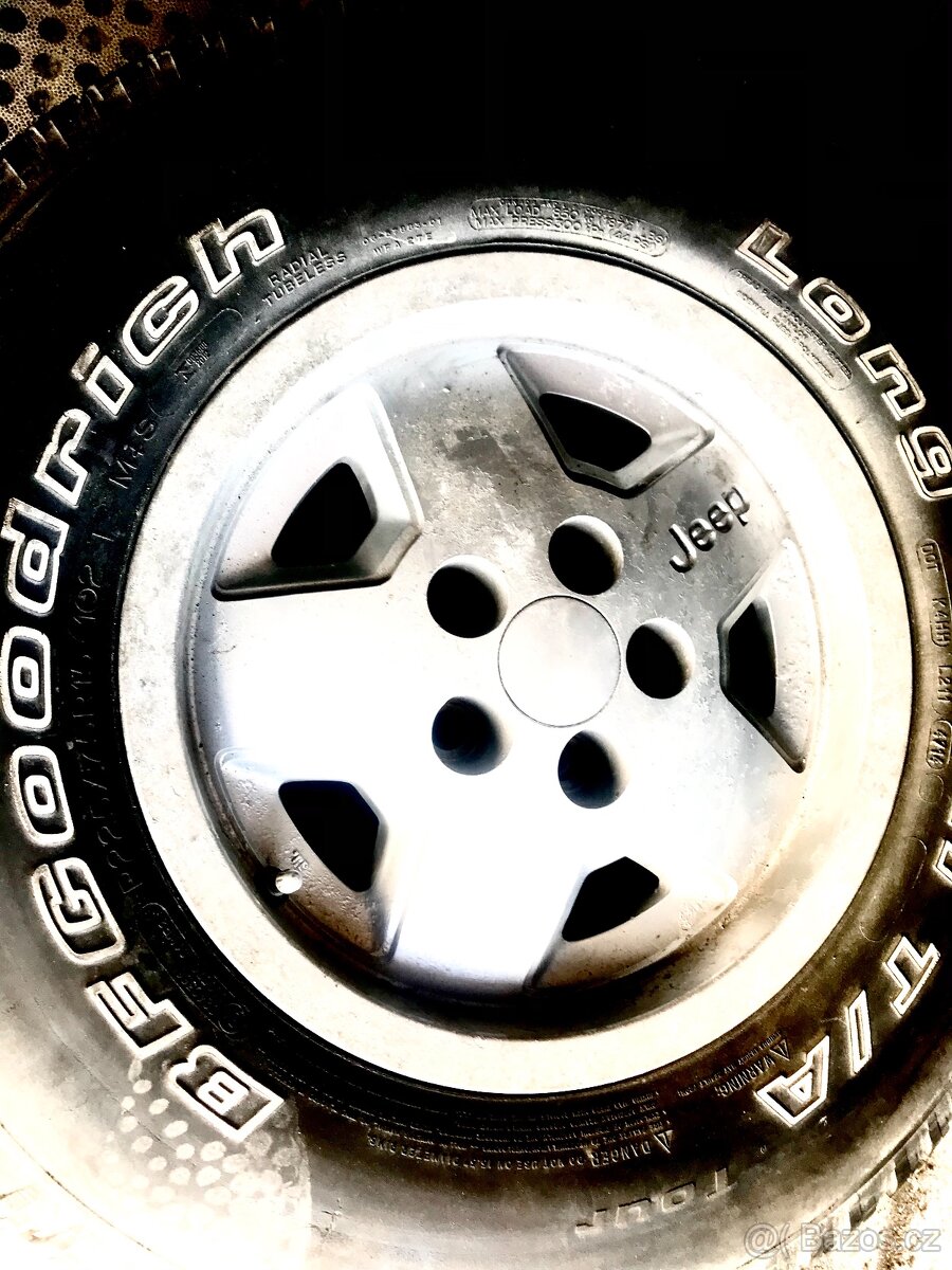 Kola Jeep Wrangler TJ /YJ originál 15’ 5x114.3