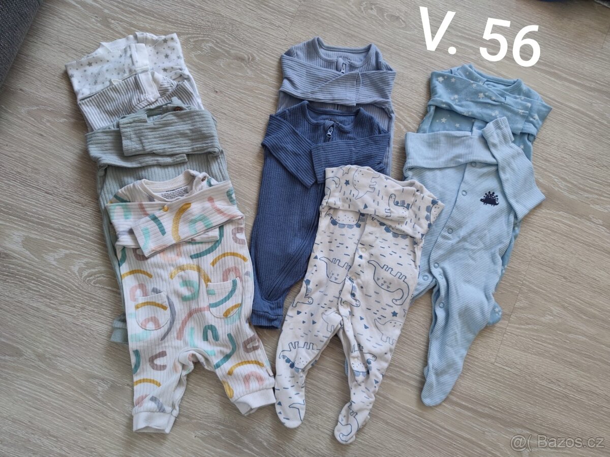 Sety oblečení overal pro miminko vel. 56