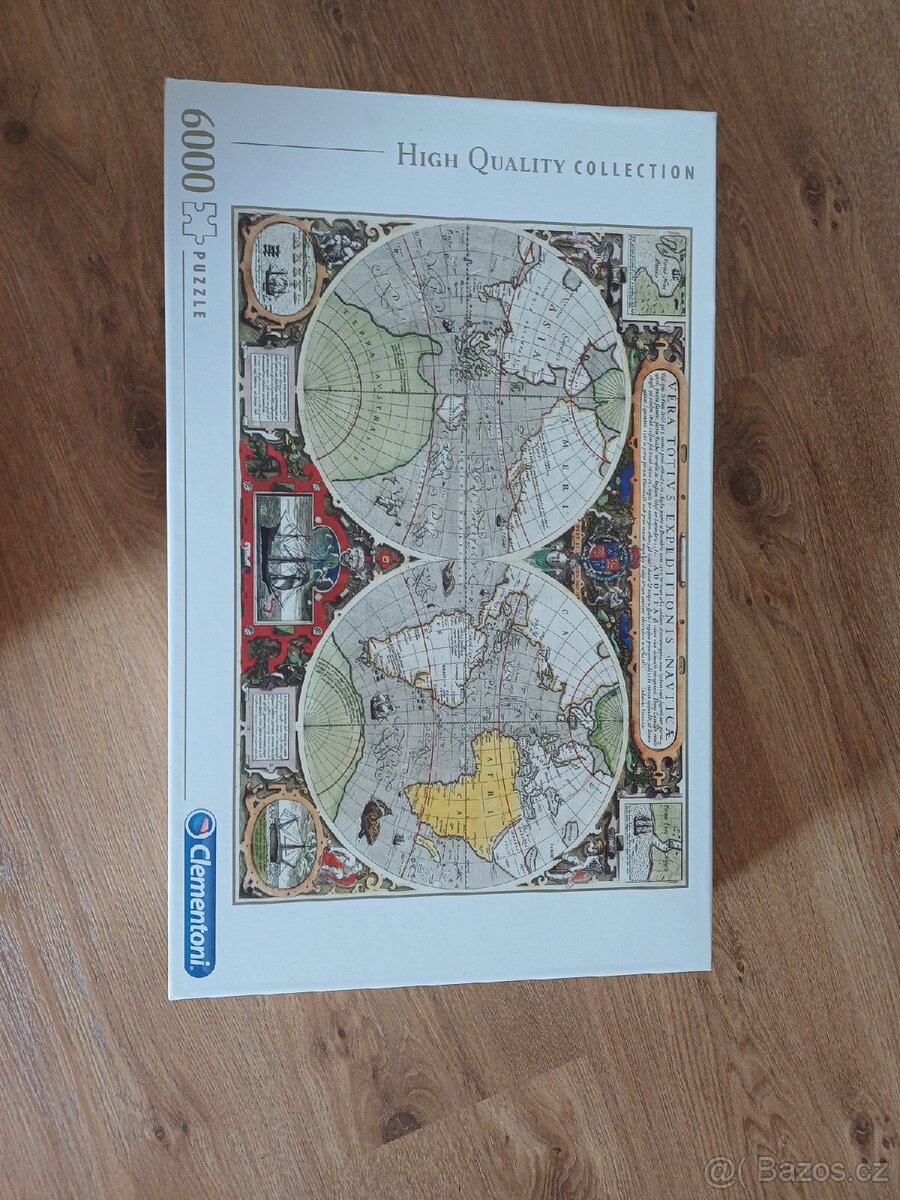 Puzzle , Clementoni Antická námořní mapa 6000 dílků