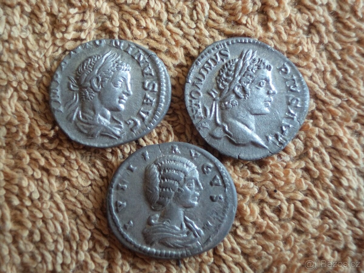 3 ŘÍMSKÉ DENÁRY
