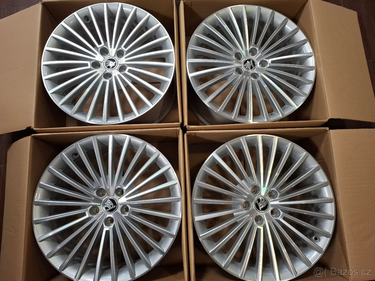 Nové orig. alu disky Škoda Superb III 8Jx19 ET44 Cepeus