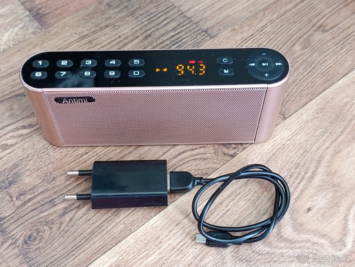 bluetooth reproduktor s rádiem