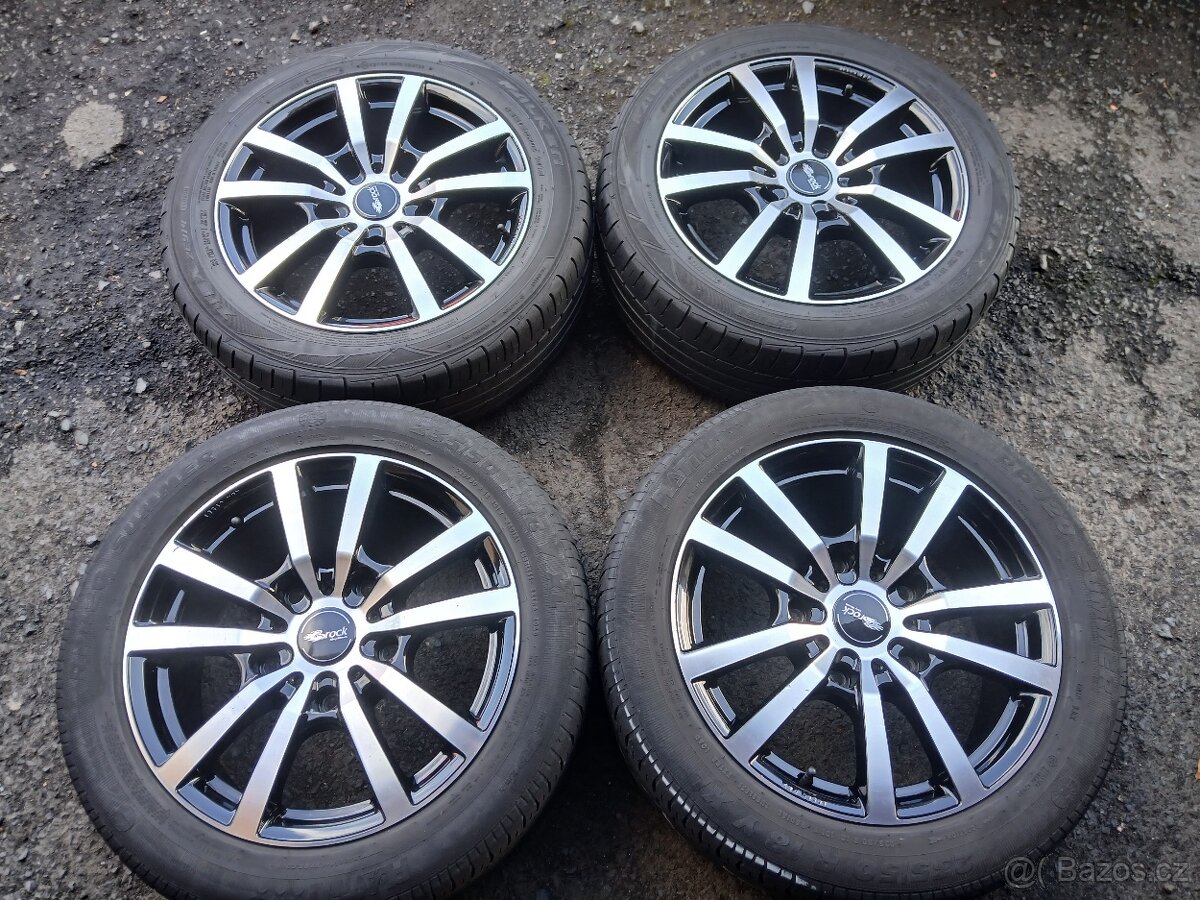 Prodám sadu ALU kol Brock 235/50 R18 letní