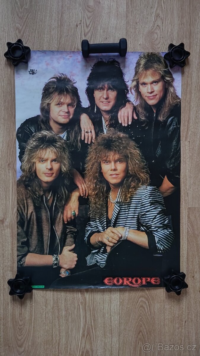 Plakáty skupiny Europe, W.A.S.P. a Rock 88