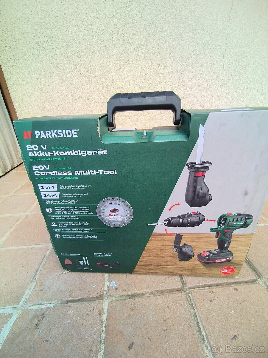 Parkside Aku vrtačka 3v1