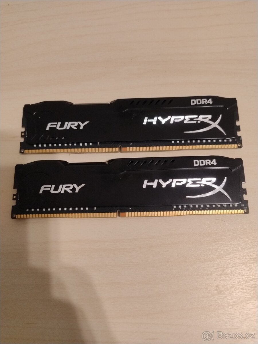 HyperX Fury DDR4 16 GB (2×8 GB) – nefunkční