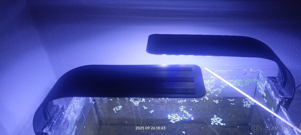 Akvarijní led závěsné osvětlení černé 10w